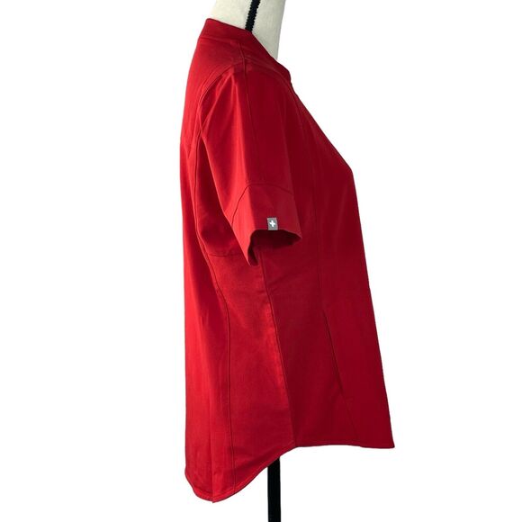 Figs X-Small GIDYA Henley Relaxed Scrub Top Technical Short Sleeve Pocket New - Picture 3 of 13